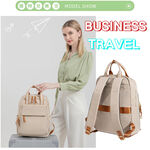 SPRING-尼龍手提後背包韓版時尚商務通勤後背包大容量後背包旅行後背包-多色, , large