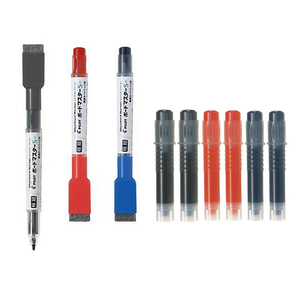 【龍品文創】  PILOT 百樂  極細白板筆3色 +卡水6支  量販包  文具 辦公