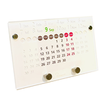 O'day Perpetual Calendar(Cell phone/Pen holder)-White,Monday Start, , large