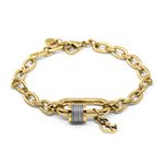 CHARRIOL 夏利豪 Forever Lock 鋼索手鍊 06-404-1139-29, , large