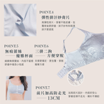 【可蘭霓Clany】台灣製蕾絲涼感多功能M-3XL無鋼圈內衣 淺灰色 6920-61, , large