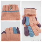 比得兔跳色兒童刺繡手套-15cm-GL5633-2雙入, , large