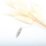 【Angel & Me】印地安羽毛(大) Feather 925 純銀 項鍊 生日 週年 畢業 情人節 聖誕節 禮物, , large