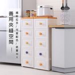 【AOTTO】30面寬繽紛糖果五層附輪抽屜收納櫃(AC-030), , large
