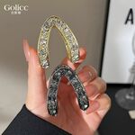 【Gulicc】古莉可 髮夾 馬尾夾 明星同款 新款精緻鑲鑽, , large