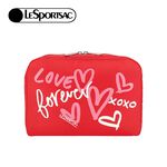 Lesportsac Extra Large Rectangular Cosmetic 加大型化妝包/ 情書手繪風, , large