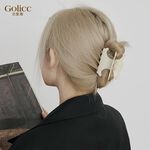 【Gulicc 】古莉可 髮夾 美拉德色系凱旋門雙C抓夾, , large
