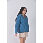 (S) the north face質感連帽藍色外套二手衣, , large