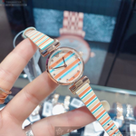 [星晴錶業]ARMANI手錶,28mm,AR00059幾何立體圖形錶面玫瑰金錶殼多色真皮皮革錶帶款, , large