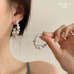 【Gulicc】古莉可 耳環 高級感 法式輕奢 珍珠耳環, , large
