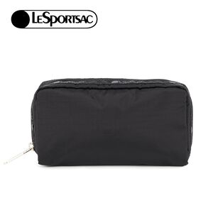 |快速出貨|Lesportsac RECTANGULAR COSMETIC 經典長形化妝包-經典黑