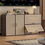 【AOTTO】60L藤編造型磁吸上掀收納箱(AC-219), , large