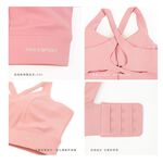 【AREXYOGA】AS-7405 大尺碼/2L-4L/ BRA/瑜珈/加大碼細肩Ｘ型美背中度運動可調節瑜珈背心式內衣, , large