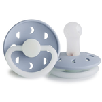 丹麥奶嘴 FRIGG Moon Phase Glow 夜光月亮系列 ｜SilkySoft™醫療級矽膠安撫奶嘴｜尺寸2 - Powder Blue Night, , large
