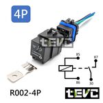 《tevc》R002 防水繼電器  DC12V  單路 常開常閉 4P, , large