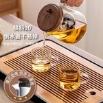 【APEX】胡桃木高硼矽玻璃飄逸壺900ml 透明, , large