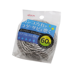 日本製18-8不鏽鋼絲球刷-60g-6入,  日本製18-8不鏽鋼絲球刷-60g-6入