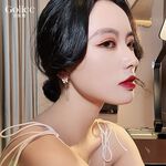 【Gulicc 】古莉可 耳環 蝴蝶結流蘇耳環, , large
