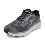 DIADORA迪亞多那 寬楦迷彩避震跑鞋 男鞋 男運動鞋 慢跑鞋 反光 透氣 耐用 編織 吸震 厚底 緩震 止滑 黑 灰, , large