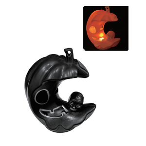 Skull pumpkin lantern ornament