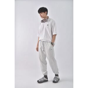 (L) 【范姜彥豐私服】new balance高腰男裝運動棉質束口灰色長褲二手衣