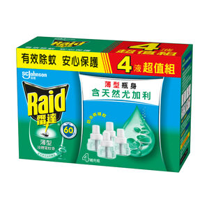 雷達液體電蚊香重裝超值組-尤加利精油41mlx4
