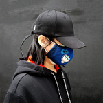 【seisei】雙層抗菌布口罩_德國專利技術_巴帝下雨天 / 藍, , large