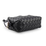 BOTTEGA VENETA Mini Loop 小羊皮迷你相機斜背包/黑色, , large