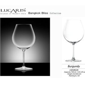 Lucaris無鉛水晶酒杯 曼谷系列 勃根地 紅酒杯 750ml 金益合玻璃器皿