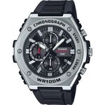 CASIO 卡西歐 運動風三眼計時手錶-黑 MWA-300H-1AV, , large