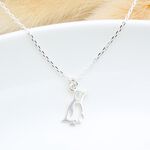 【Angel & Me】Cute penguin s925 sterling silver necklace Birthday gift, , large
