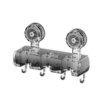 【上手家居】三格吸盤式拖把架 三格透黑(拖把夾/拖把掛鉤/拖把掛勾/掃把收納/吸盤拖把架/拖把掛架), , large