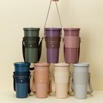 Dream Garden Leather Cup Sleeve, , large