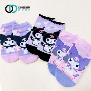 (多款)Sanrio 三麗鷗 酷落米短襪【旺達棉品】KU-A504