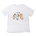 JZ TEE 貓咪-擺爛 印花短袖T恤, , large