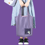 【seisei】雙色雙正面肩背手提托特包_再生寶特瓶環保防水布/有點紫, , large