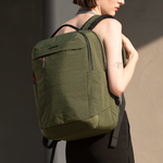 [杰鼎奧拉] KINGSONS｜水洗紋理-防水雙層後背包｜防潑水材質｜可容納15.6吋筆電-松葉綠, 松葉綠, large