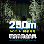 [進泓]8電廠 MB7803 巨亮戶外手電筒 20000流明, , large