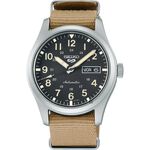 SEIKO 精工 5Sports 廣告款 帆布帶機械錶-39.4mm 4R36-10A0U/SRPG35K1, , large