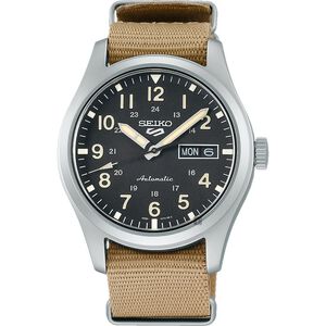 SEIKO 精工 5Sports 廣告款 帆布帶機械錶-39.4mm 4R36-10A0U/SRPG35K1