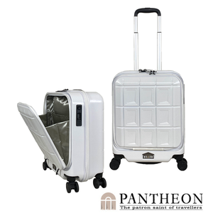【PANTHEON PLAZA】展示品限量出清 PANTHEON 19吋 迷你商務特助 專利前開式煞車輪行李箱 PTS-5006 三色可選