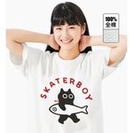 JZ TEE Black Cat-Skateboard Graphic Tee, , large