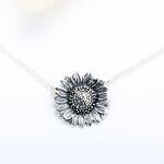 【Angel & Me】向日葵 Sunflower s925 純銀 項鍊 生日 畢業 週年 情人節 禮物, , large