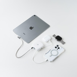 [亞瑟3C] solide 索力得 10000mAh 馬卡龍 Lightning 六合一萬用快充行動電源-白色LC, , large