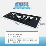 金德恩 GS MALL 台灣製造 熊與樹 橡膠耐磨刮沙刮泥立體地墊 止滑墊 玄關墊 台階墊 腳踏墊 刮泥墊 刮沙墊 橡膠墊, , large