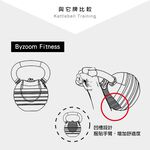 BYZOOM Fitness 可調式壺鈴 13.6/18.1公斤(30/40磅) 5段重量速調 宅配免運 甩壺鈴, , large