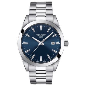 TISSOT 天梭Gentleman 紳士石英手錶-藍/40mm T1274101104100