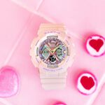 CASIO 卡西歐 BABY-G 柔美粉彩 可愛休閒雙顯手錶-粉紫 BA-130PM-4A, , large