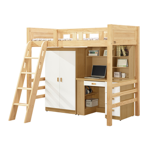 【唯熙傢俱】赫比原木色3.5尺高架床組