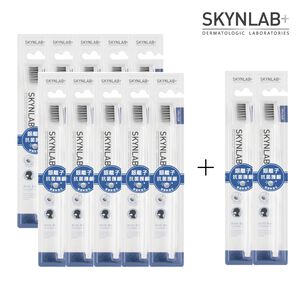 【千康購物網】SKYNLAB+ 太潔高效銀離子抗菌牙刷10+2入組